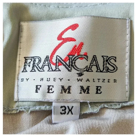 EN FRANCAIS Femme Stone Grey Slinky Camisole Tank Size 3X - Picture 4 of 5